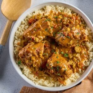 Stewed Turkey with Rice