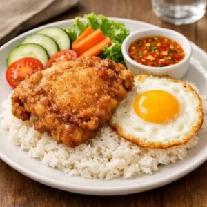 Fried Chicken with Rice